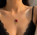 Falling Rose Pendant 🌹