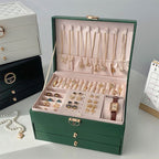 Luxury Velvet Jewelry Organizer Box | Travel & Storage Case