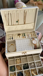 Luxury Velvet Jewelry Organizer Box | Travel & Storage Case