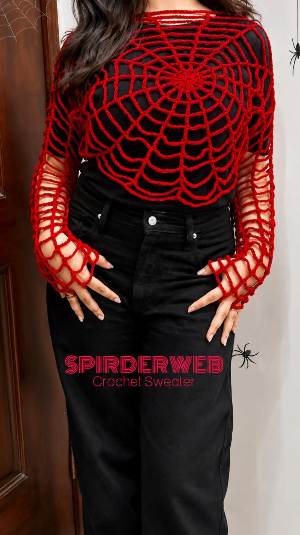 The Spiderweb Crochet Sweater | Where Mystery Meets Fashion