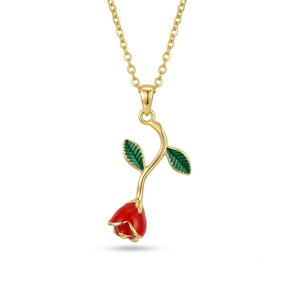 Falling Rose Pendant