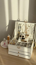 Luxury Velvet Jewelry Organizer Box | Travel & Storage Case