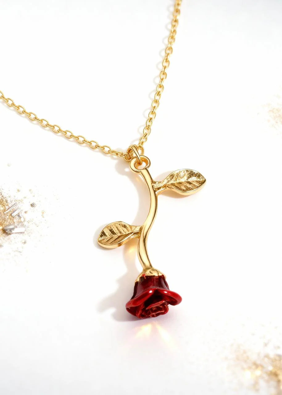 Falling Rose Pendant
