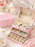 Luxury Velvet Jewelry Organizer Box | Travel & Storage Case