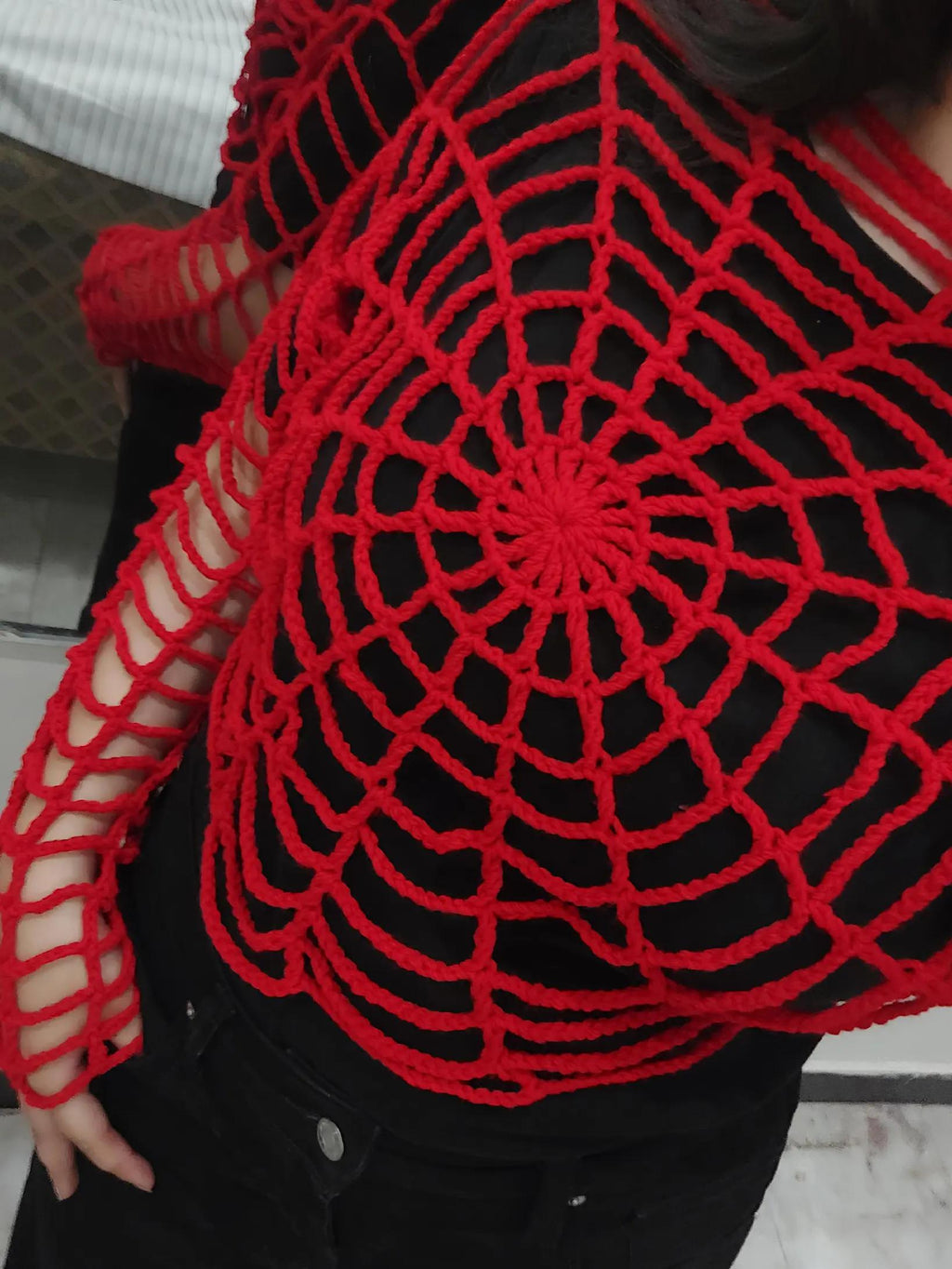 The Spiderweb Crochet Sweater | Where Mystery Meets Fashion