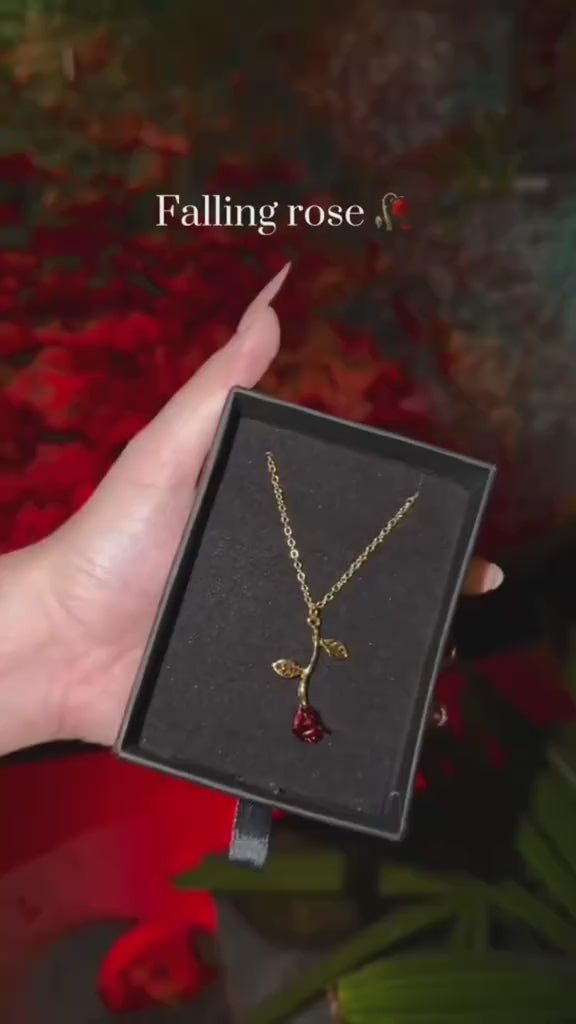 Falling Rose Pendant